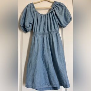 Old Navy NWT denim dress with bow tie closure and pockets